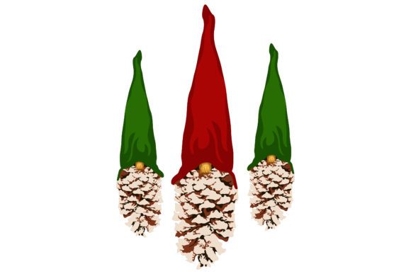 Beautiful Christmas Pinecones 220: Graphics & Illustrations