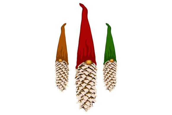 Beautiful Christmas Pinecones 221 Graphics & Illustrations