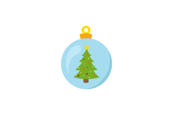 Christmas Day Decoration with Lights: Graphics & Illustrations