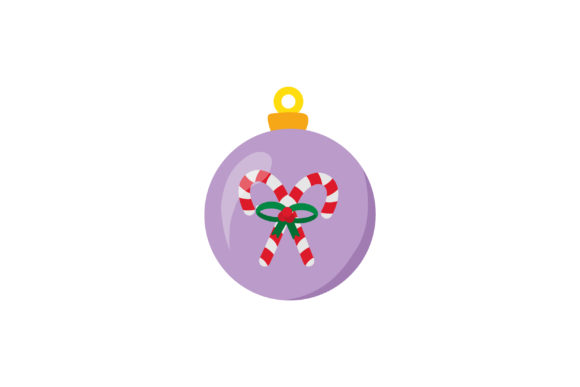 Christmas Day Lights with Candy Graphics & Illustrations