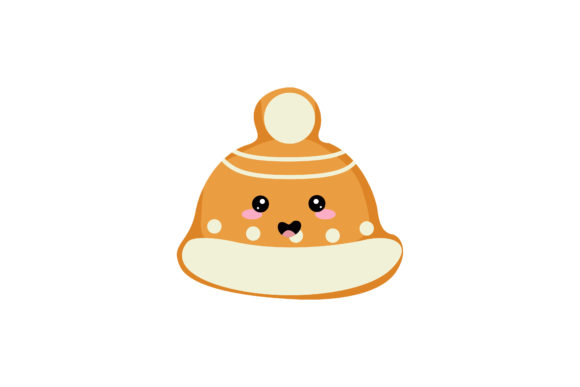 Christmas Hat Cookie Kawaii Illustration Graphics Review