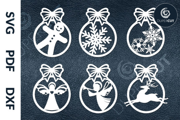 Christmas Ornaments Graphics: 6 Illustrations Review