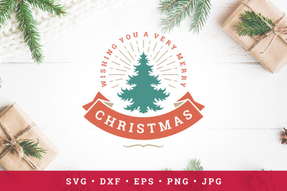 Christmas Saying Design with Tree: A Stitch Test
