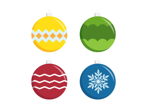 Christmas Tree Balls Vector Illustration: Graphics Review