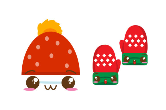Christmas Vector Hat Gloves: Graphics & Illustrations Review