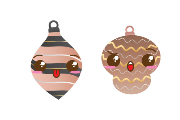 Christmas Vectors Cute Tree Set: Graphics & Illustrations