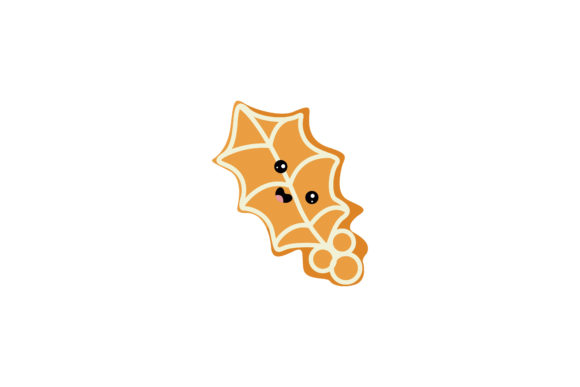 Pretty Ornament Christmas Cookie Kawaii Graphics & Illustrations