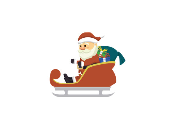 Santa in a Sleigh Graphics: Festive Illustrations